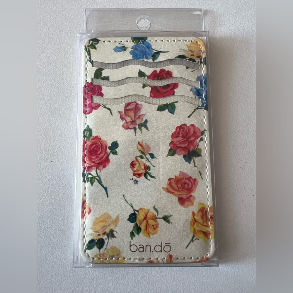 ๐บ ๐ Ban.do better together leatherette card holder / floral ๐ธ ๐ NWT - Picture 3 of 4
